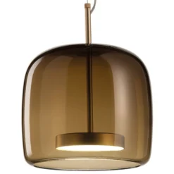 Pendellampe Jube SP 1 P aus Glas, braun