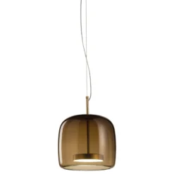 Pendellampe Jube SP 1 P aus Glas, braun
