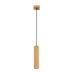 Pendellampe Karbon, goldfarben, Ø 6 cm, Aluminium