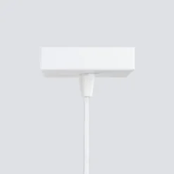 Pendellampe Karbon, weiß, Ø 6 cm, Aluminium