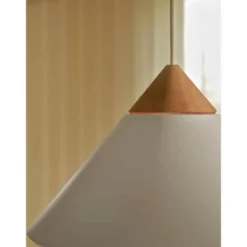 Pendellampe Kinto, weiß, Ø 40 cm, Metall