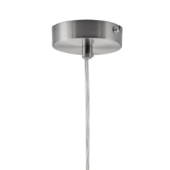 Pendellampe Paso aus Glas, einflammig, rauchgrau