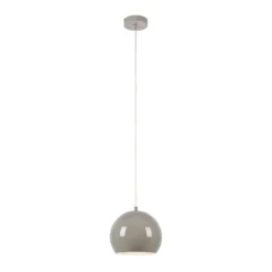 Pendellampe Pop, Ø 20 cm, greige, Metall