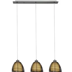 Pendellampe Relax, 3-flammig bronze