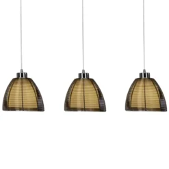 Pendellampe Relax, 3-flammig bronze