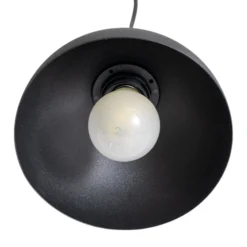 Pendellampe Seco, Länge 90 cm, schwarz, Metall/Holz, 4-flg.