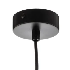 Pendellampe Teo mit Glasschirm, patiniert