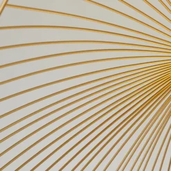 Pendellampe Wave, schwarz/goldfarben, Ø 51 cm, Metall
