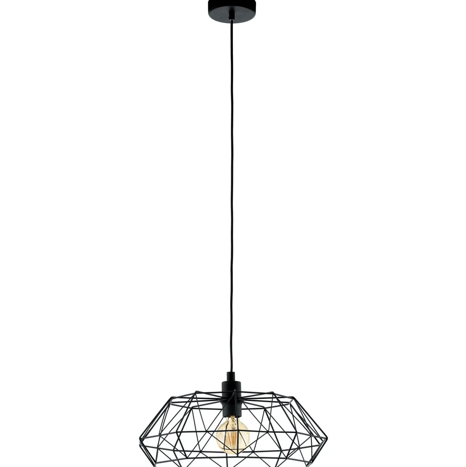 Pendelleuchte Carlton 2, schwarz Ø 45,5 cm