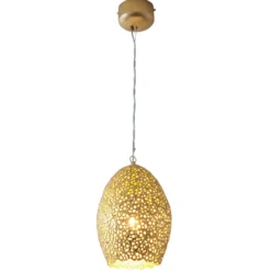 Pendelleuchte Cavalliere, gold, Ø 22 cm
