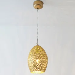 Pendelleuchte Cavalliere, gold, Ø 22 cm