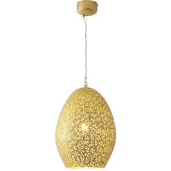 Pendelleuchte Cavalliere, gold, Ø 34 cm