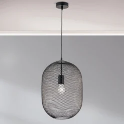 Pendelleuchte Georgina mit Käfigschirm
