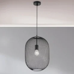 Pendelleuchte Georgina mit Käfigschirm