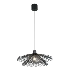 Pendelleuchte Margarita, Ø 50 cm, rund, schwarz, E27, Metall