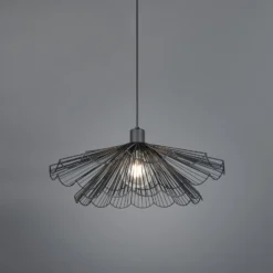 Pendelleuchte Margarita, Ø 50 cm, rund, schwarz, E27, Metall