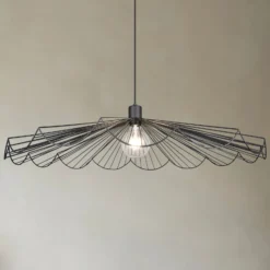 Pendelleuchte Margarita, Ø 80 cm, schwarz, E27, Metall