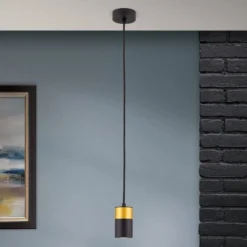 Pendelleuchte Martini schwarz/gold