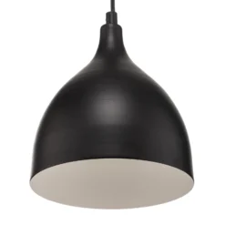 Pendelleuchte Nanu aus Metall schwarz einflammig