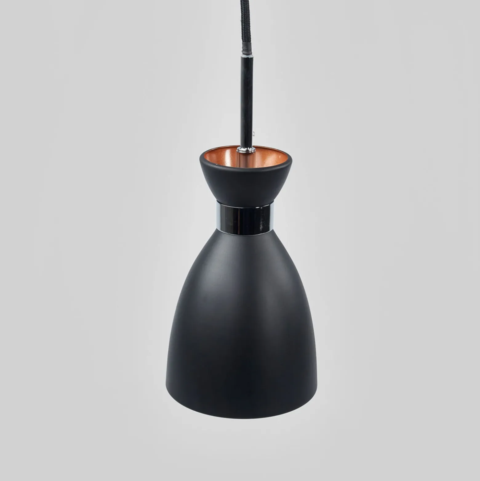 Pendelleuchte Retro, schwarz