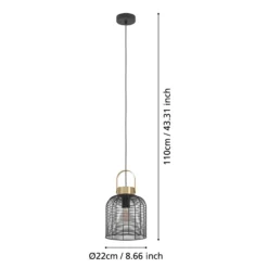 Pendelleuchte Roundham, Durchmesser 22 cm