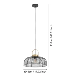 Pendelleuchte Roundham, Durchmesser 45 cm