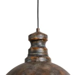 Pendelleuchte Saglam, 1-flammig, altmessing, Metall, Ø 40 cm