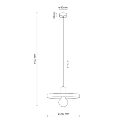 Pendelleuchte Sila, grün, Metall, Ø 30 cm, E27