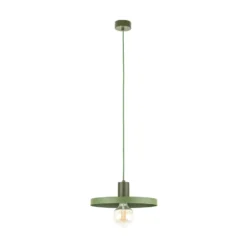 Pendelleuchte Sila, grün, Metall, Ø 30 cm, E27
