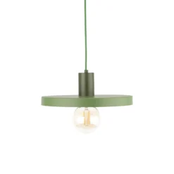 Pendelleuchte Sila, grün, Metall, Ø 30 cm, E27