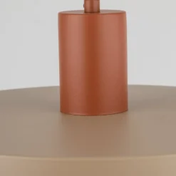 Pendelleuchte Sila, sand/rot, Metall, Ø 30 cm, E27