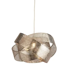 Pendelleuchte Steffi, grau, Metall, Ø 35 cm, E27