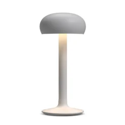 PLEASE WAIT to be SEATED Akku-Tischlampe Emendo, grau, IP44