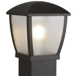 Pollerleuchte Seattle, IP44, schwarz, Höhe 73 cm, Metall