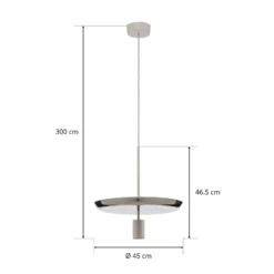 Prandina Landing S50 LED-Hängelampe verchromt