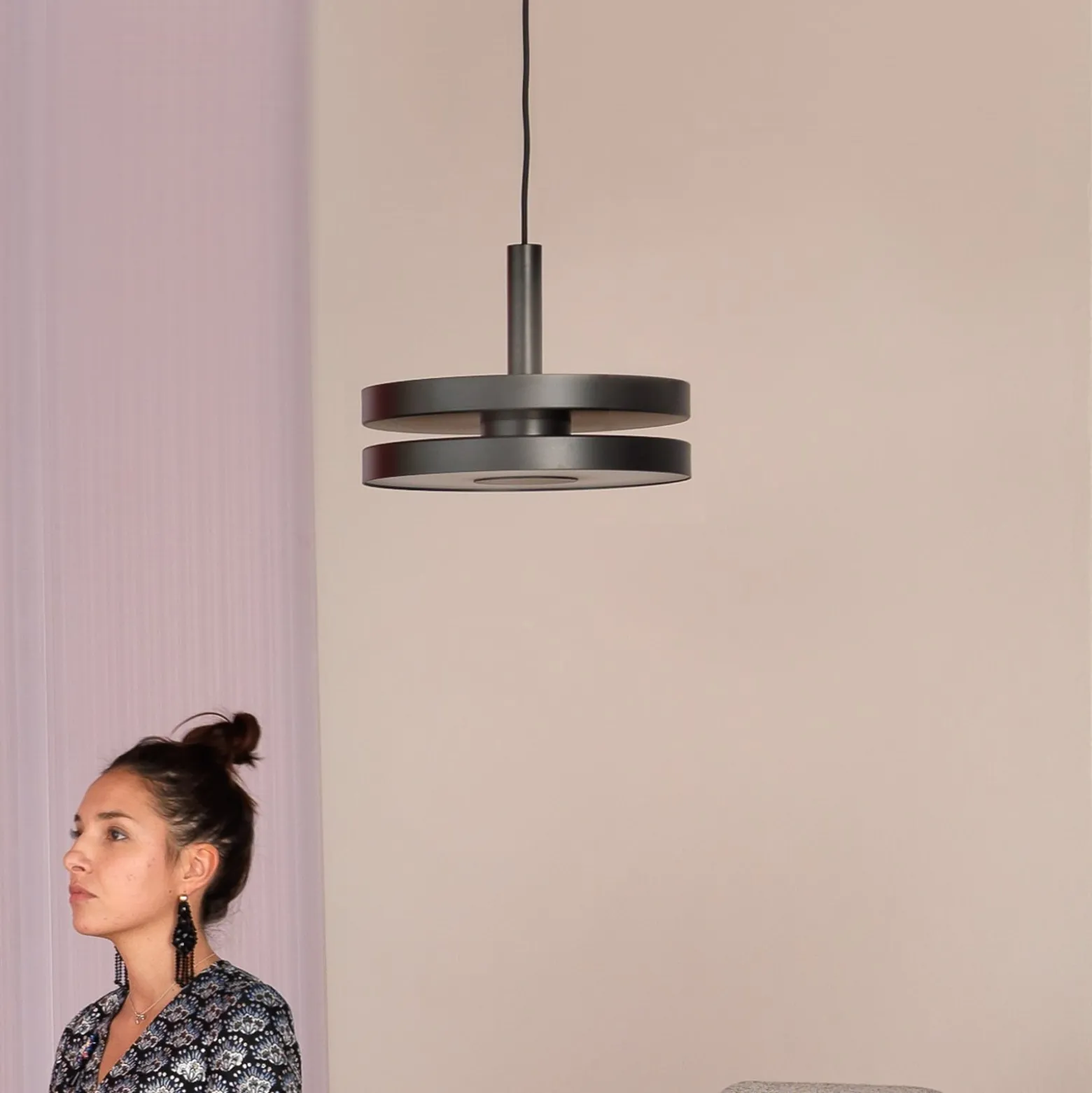 Prandina Machine S3 LED-Hängelampe up/down schwarz
