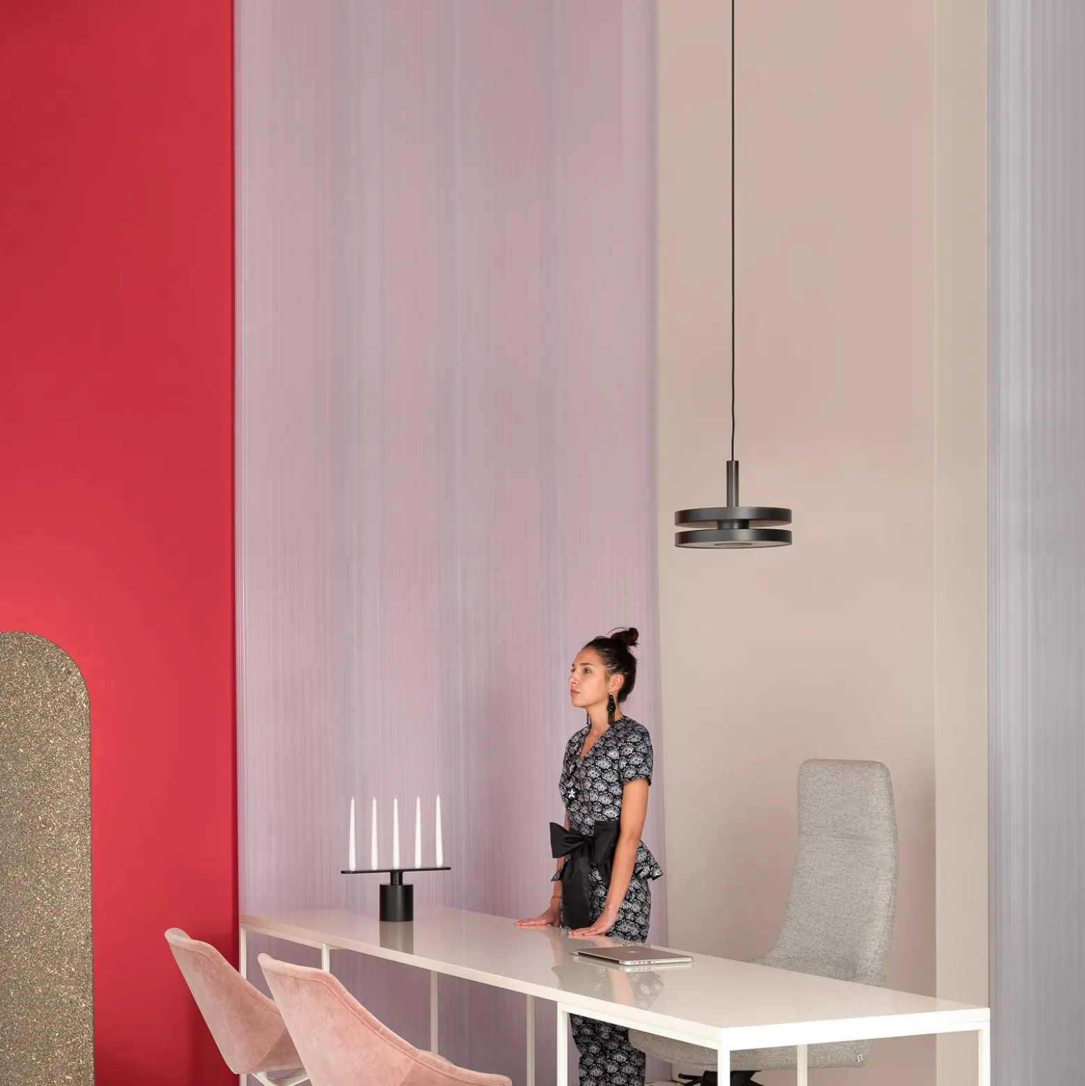 Prandina Machine S3 LED-Hängelampe up/down schwarz