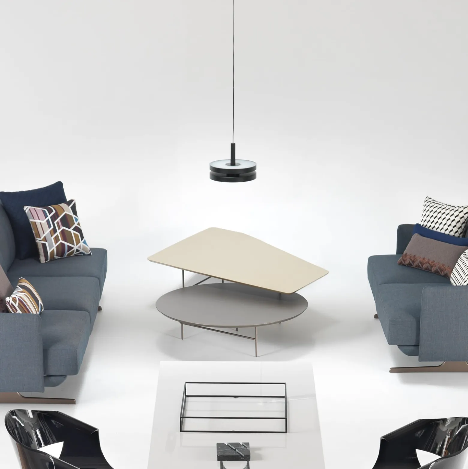 Prandina Machine S3 LED-Hängelampe up/down schwarz