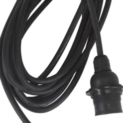 PR Home Außenhängeleuchte Cebu, Ø 17 cm, Lampakanay, Stecker