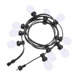 PR Home Außenlichterkette Bright, opal / schwarz, 720 cm