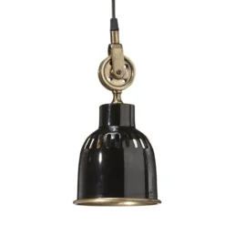 PR Home Cleveland Hängelampe 14 cm schwarz/messing