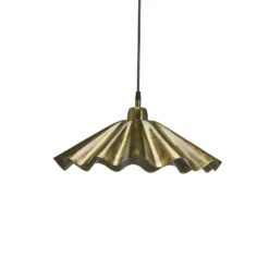 PR Home Hängelampe Aira, messingfarben geölt, Ø 41 cm Metall