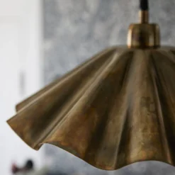 PR Home Hängelampe Aira, messingfarben geölt, Ø 41 cm Metall