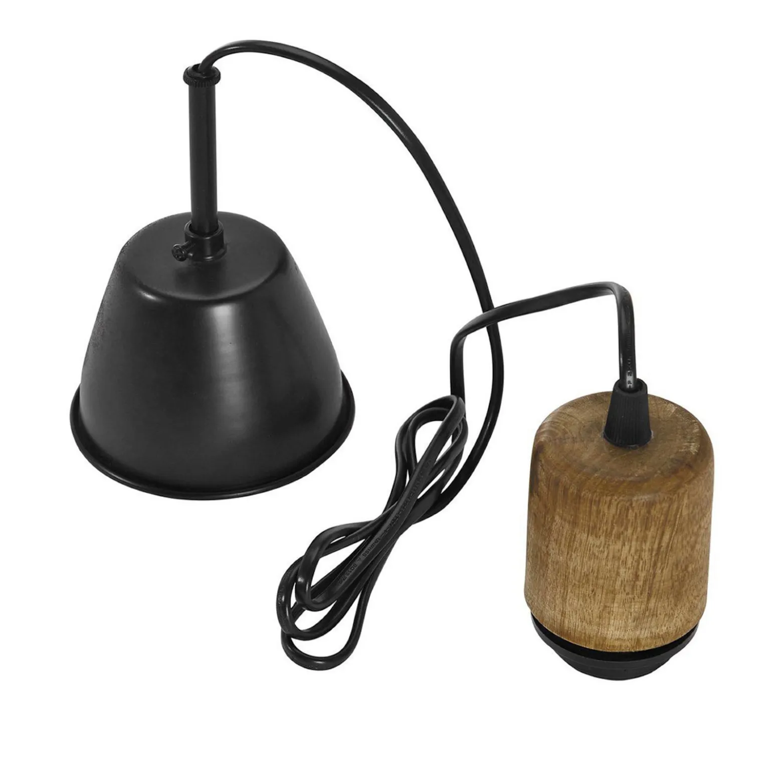 PR Home Hängelampe Estrid, beige, Stoff, Ø 40 cm, E27