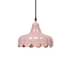 PR Home Hängelampe Wells Small, pink/gold, Ø 24 cm, Stecker