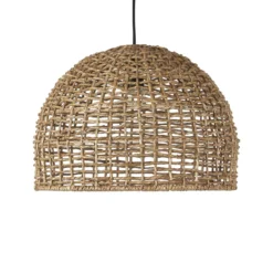 PR Home Hängeleuchte Cebu, Ø 57 cm, Lampakanay-Schirm, IP20