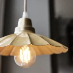 PR Home Hängeleuchte Ester, gelb, Ø 24 cm, Eisen, Stecker
