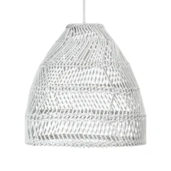 PR Home Hängeleuchte, Maja Outdoor, Ø 53 cm, weiß, Rattan