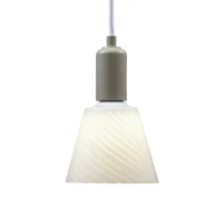 PR Home Hängeleuchte Tilda, weiß, Ø 12,5 cm, Glas, Stecker