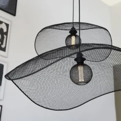 PR Home Hängeleuchte Vivi, Ø 79 cm, schwarz, Metall